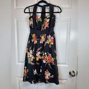 Moulinette Soeurs Floral Silk Halter Sundress